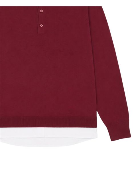 Maglia bambino bordeau in lana Paolo Pecora | PP4086/ANBORDEAU